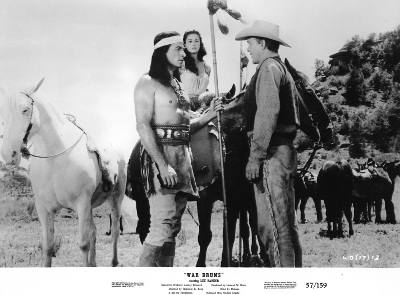 Lex Barker with Ben Johnson and Joan Taylor