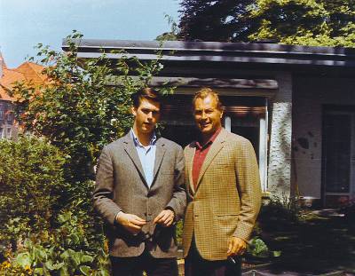 Lex Barker with Zan in England